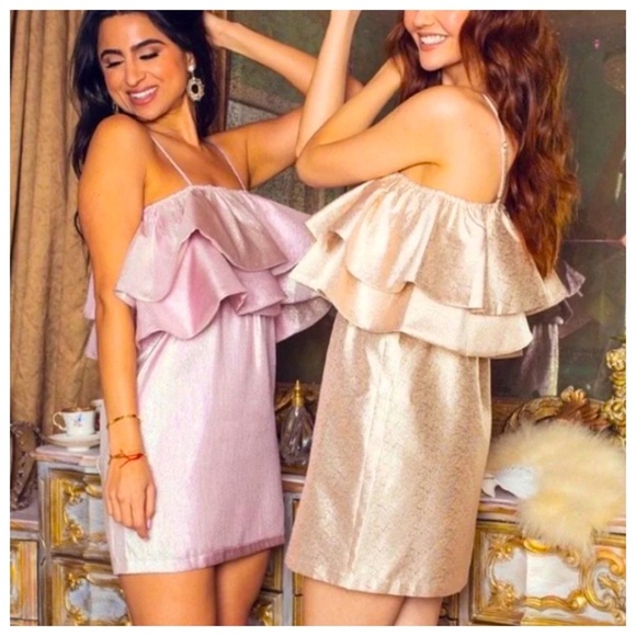 NWT BUDDYLOVE Kelsey Ruffle Top Dress, size Medium - Picture 1 of 9